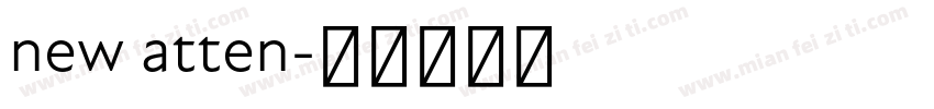 new atten字体转换